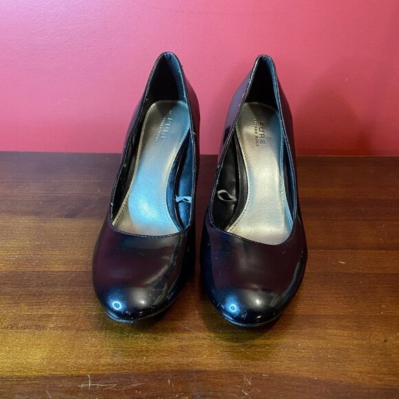 Pure Alfred Sung Women's Audrey Classic Black Pump Shoes - Size 8 - Picture 2 of 5